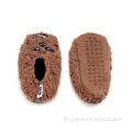 Fleece Fleece Child and Funny Children&#39;s Floor Slippers